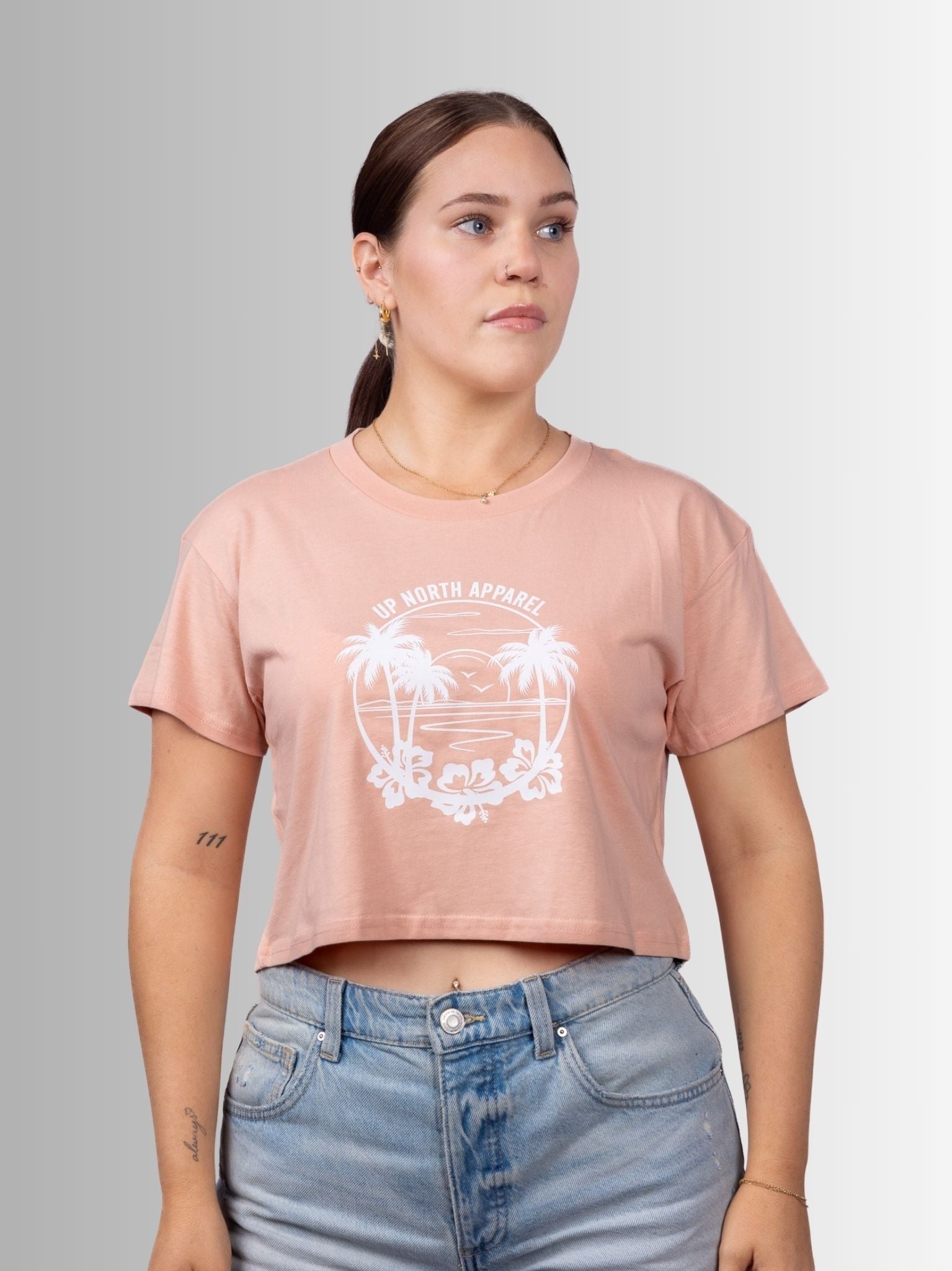 Tropical Paradise Crop Tee -