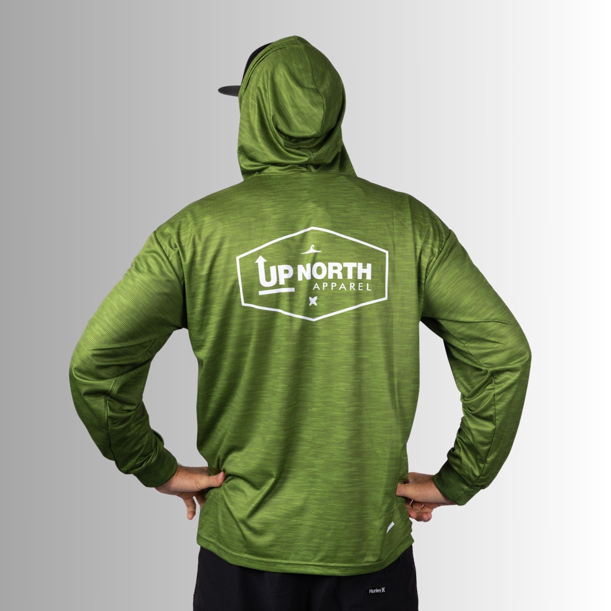 OG HYFLEX HOOD JERSEY - OLIVE MARLE – Up North Apparel