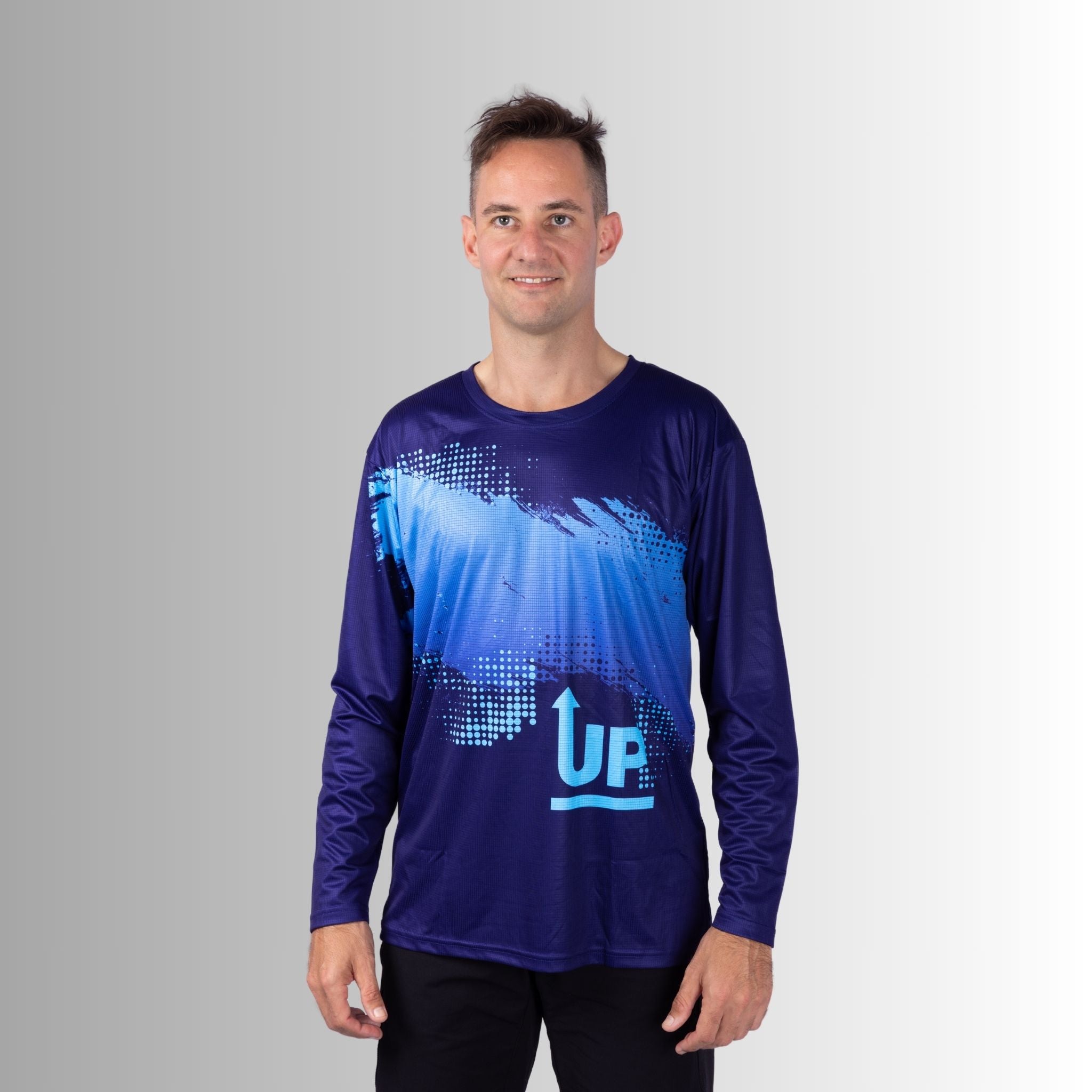 Neon Navy Ink’d Up – LS HYFLEX Jersey – Up North Apparel
