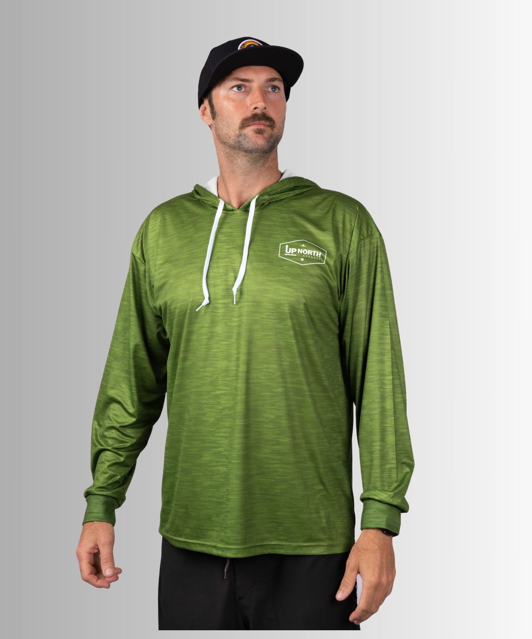 OG HYFLEX HOOD JERSEY - OLIVE MARLE