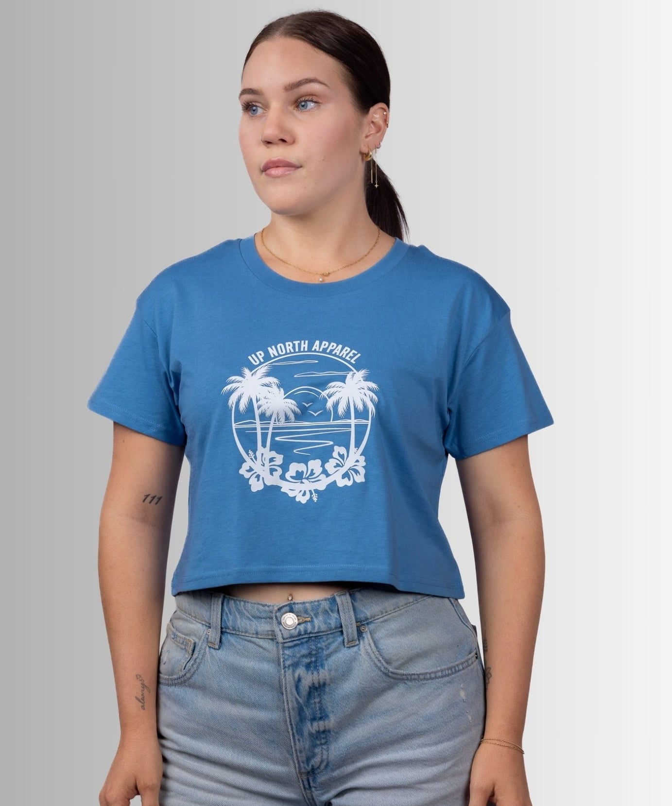 Tropical Paradise Crop Tee -