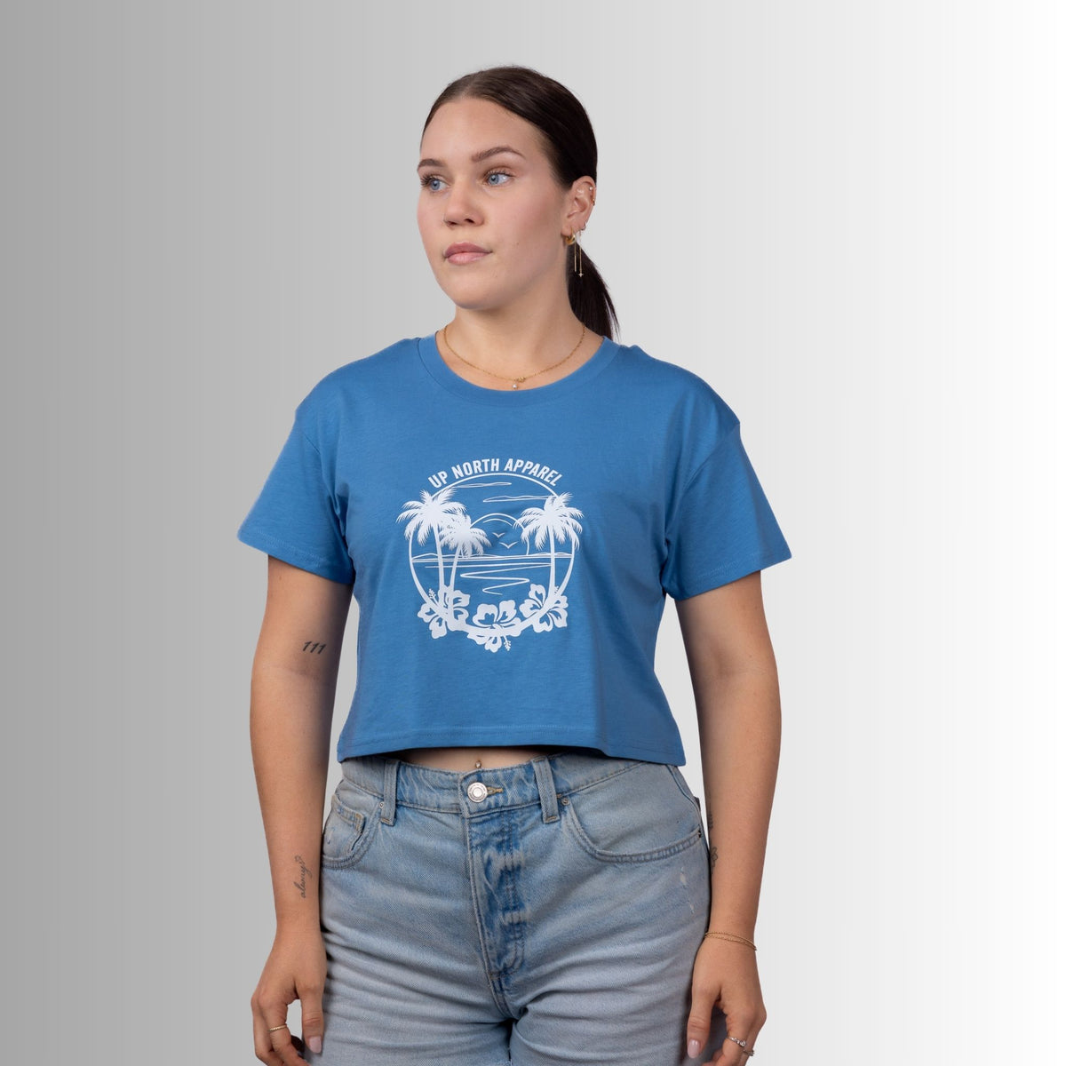 Tropical Paradise Crop Tee -
