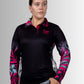 LADIES TROPICAL HIBISCUS POLO JERSEY – Up North Apparel