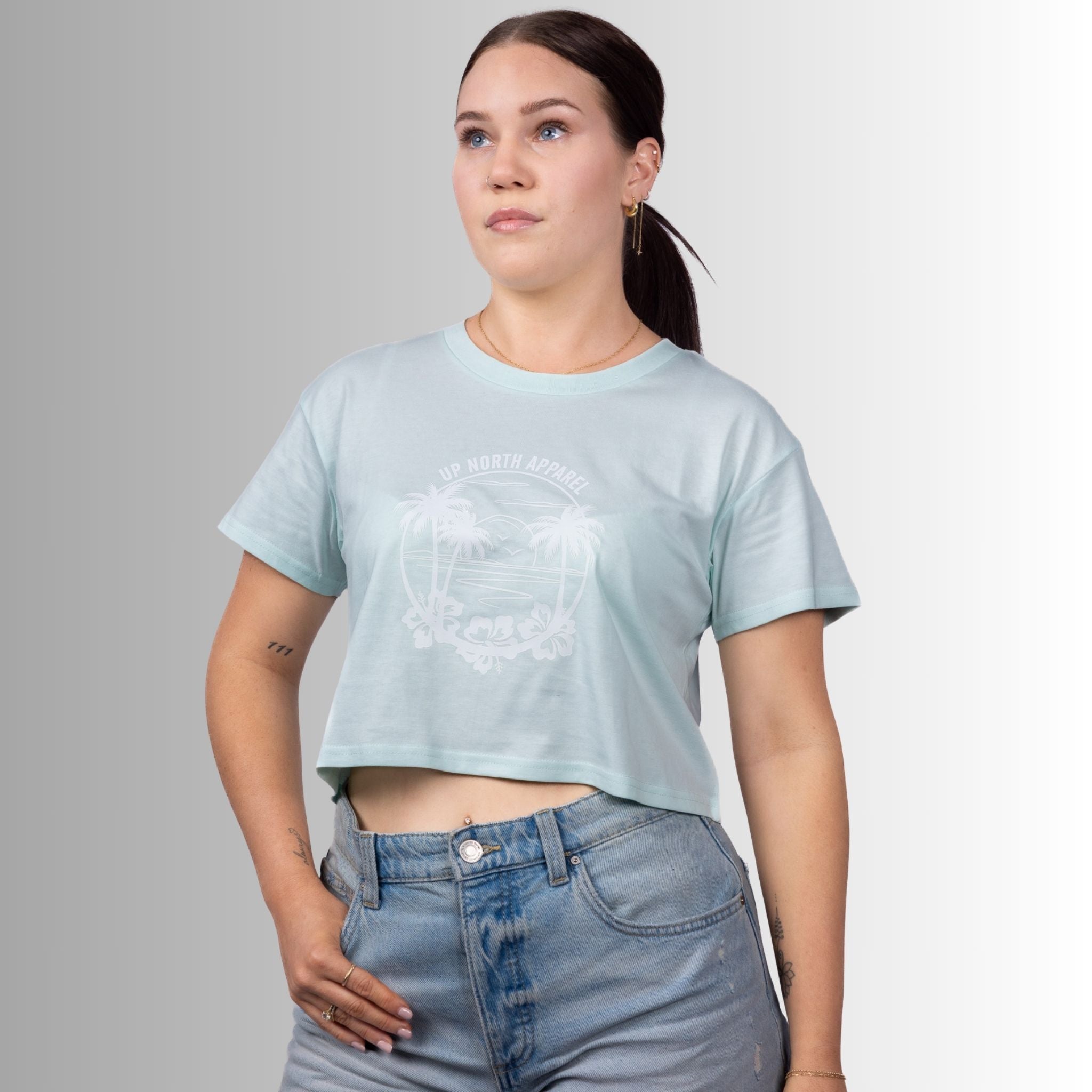 Tropical Paradise Crop Tee -