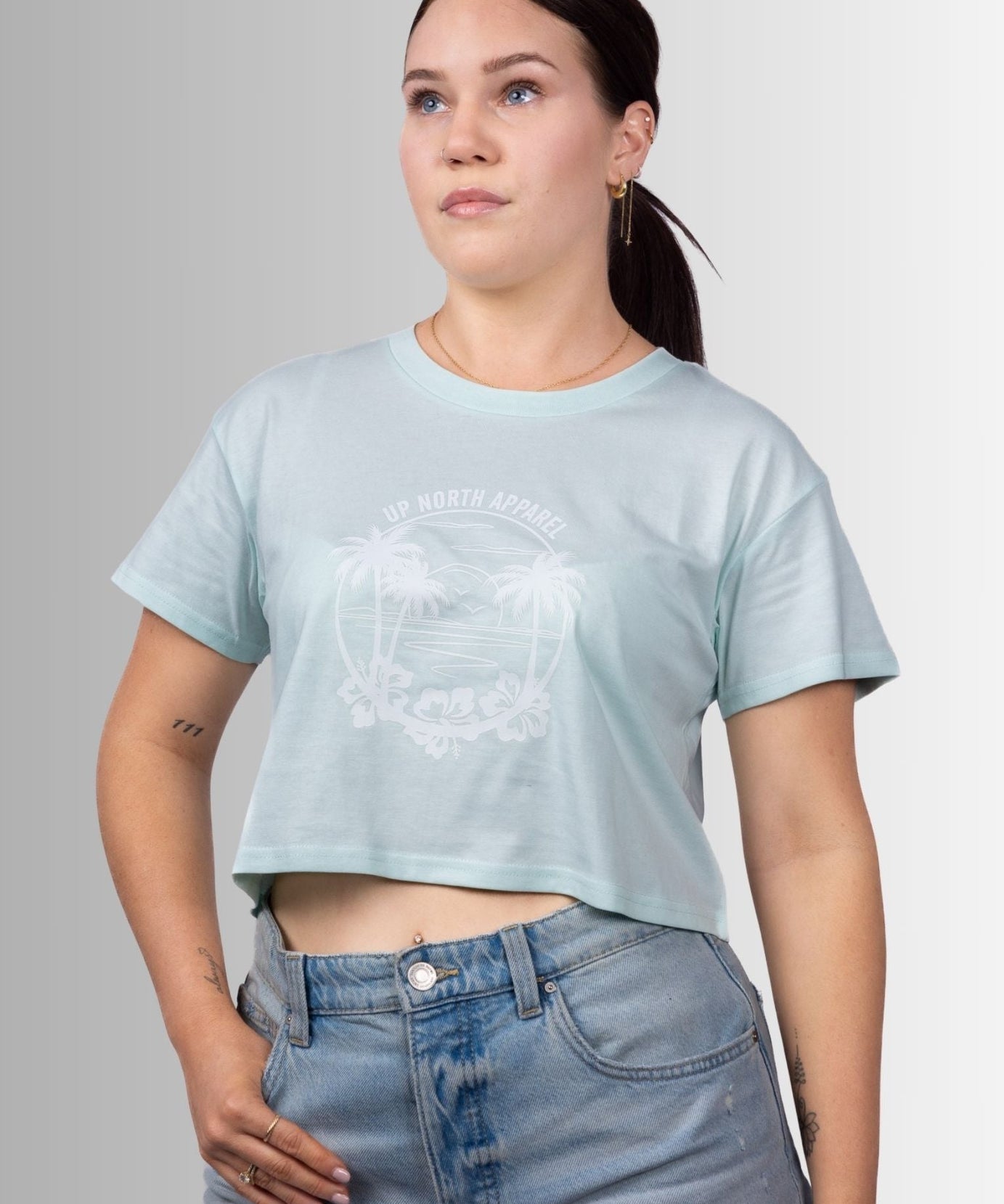 Tropical Paradise Crop Tee -