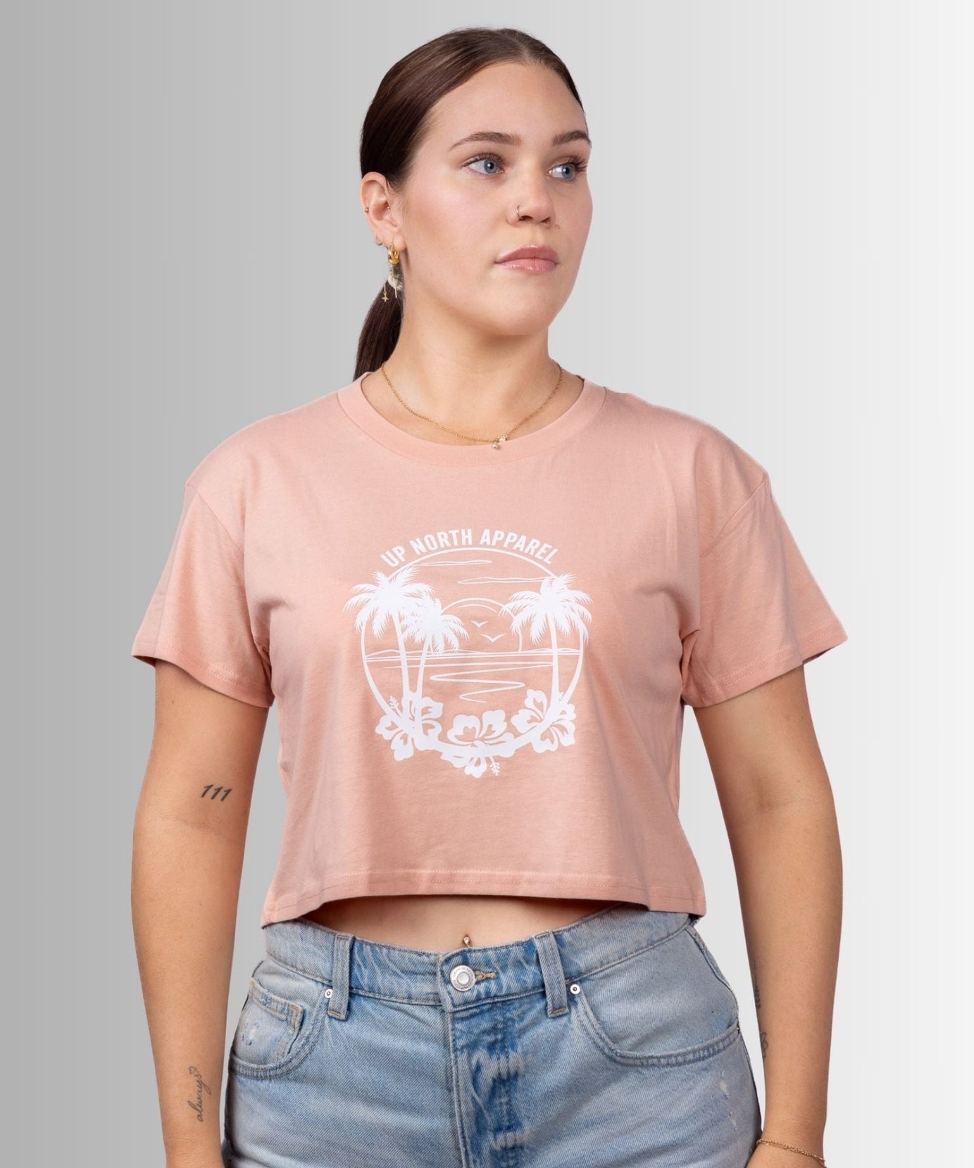 Tropical Paradise Crop Tee -