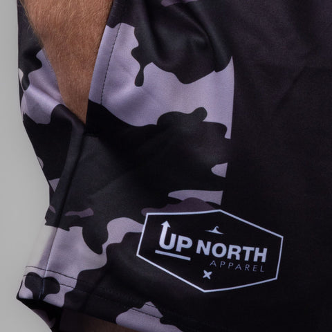 Black Storm Camo Footy Shorts