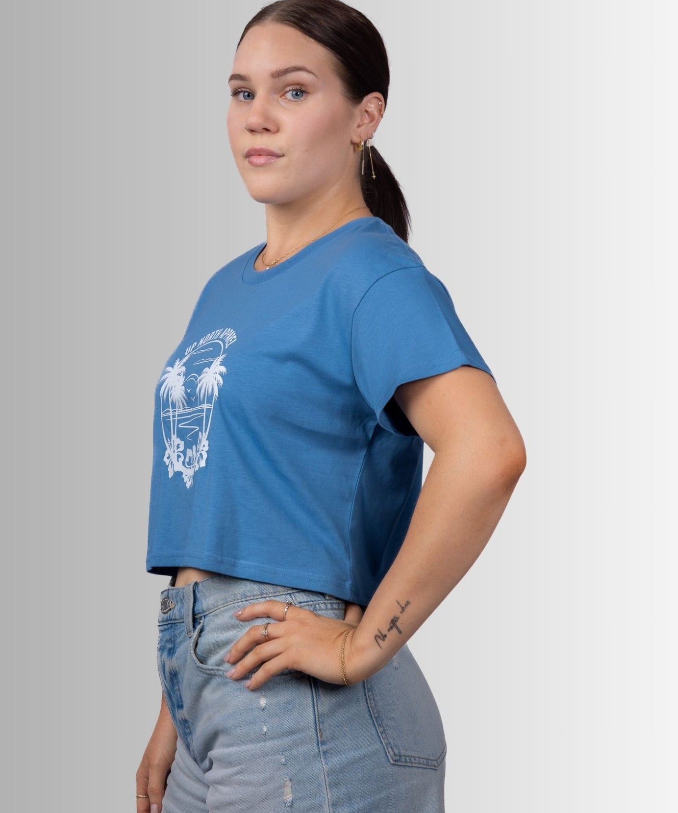 Tropical Paradise Crop Tee -