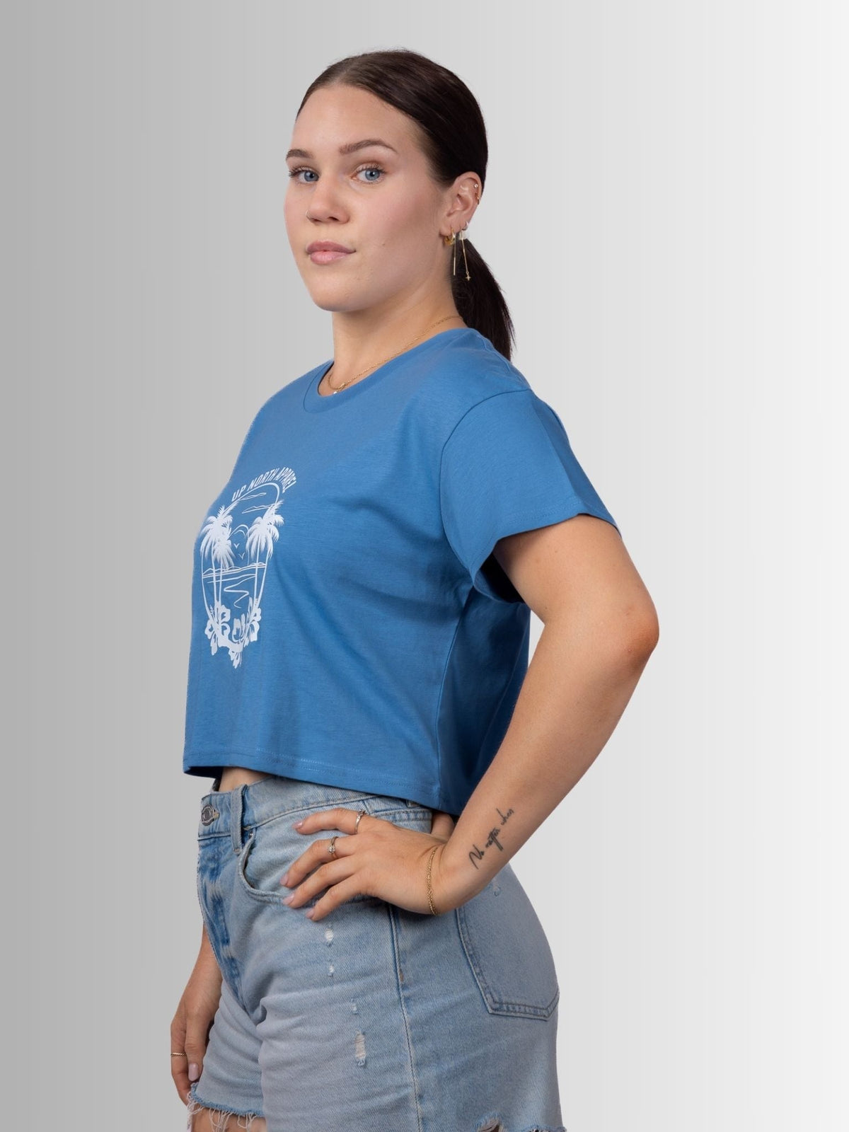 Tropical Paradise Crop Tee – Up North Apparel