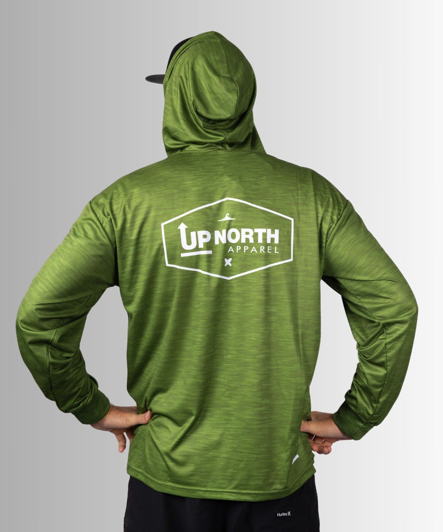 OG HYFLEX HOOD JERSEY - OLIVE MARLE