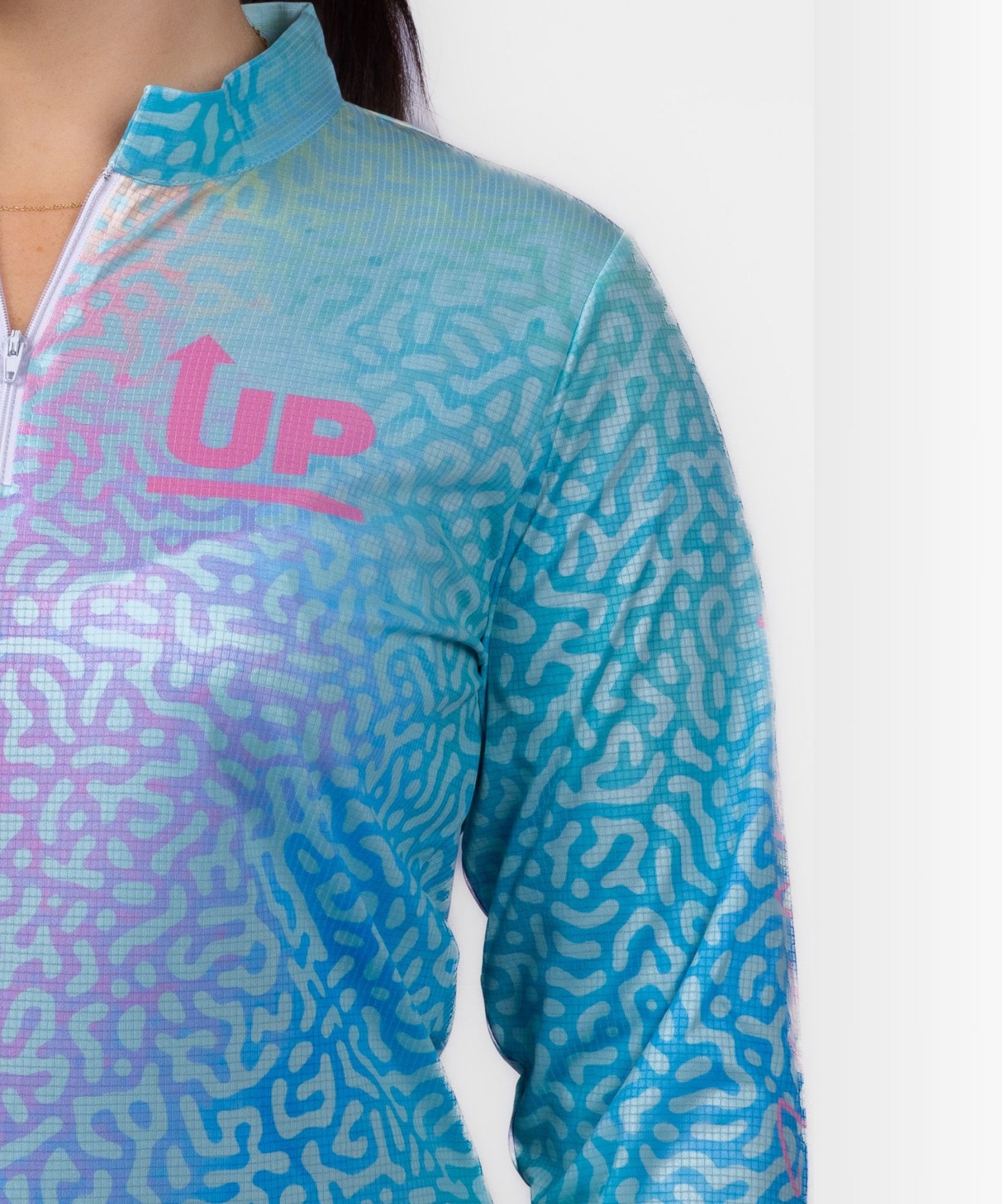 LADIES CORAL PARADISE ZIP NECK POLO JERSEY