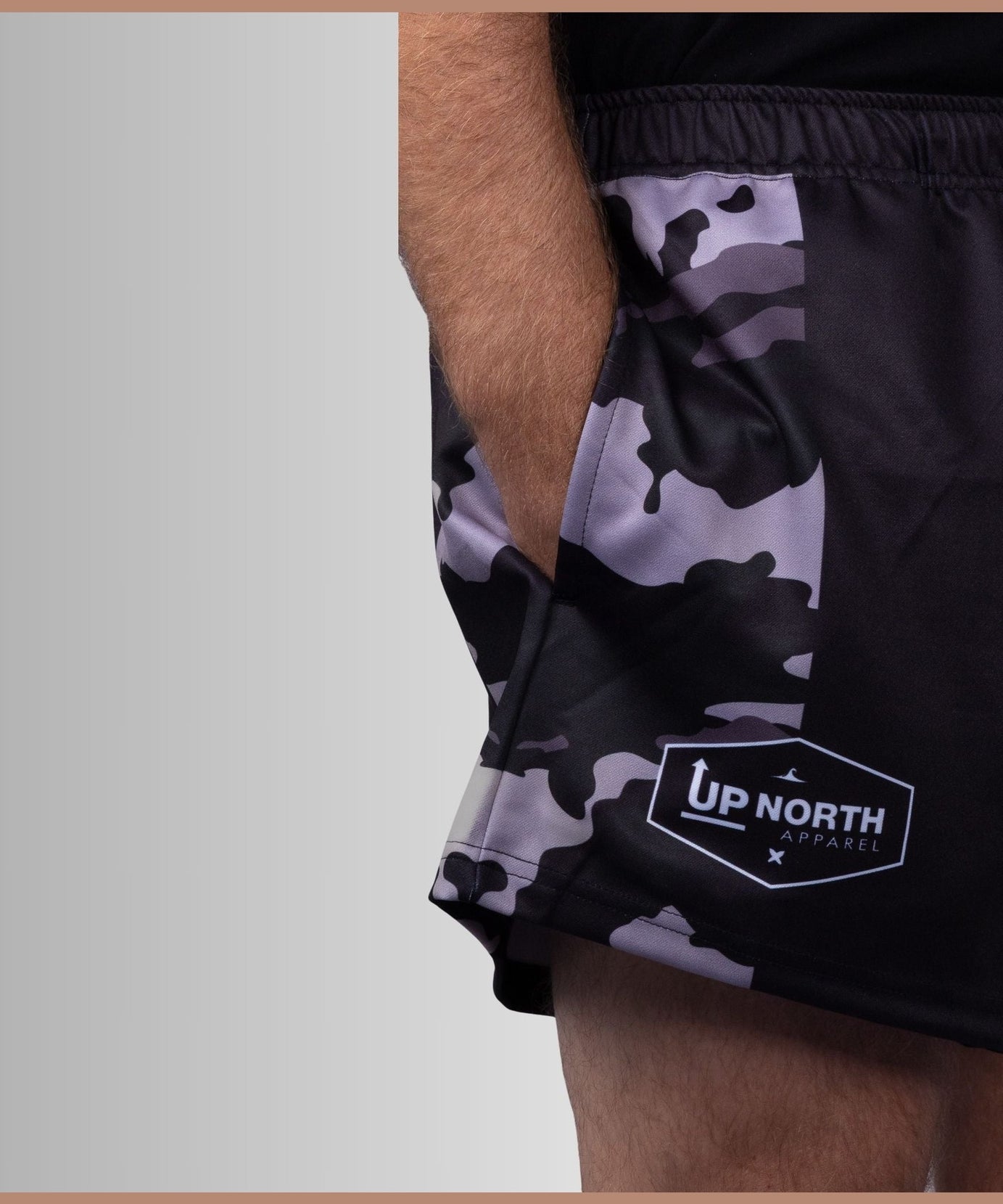 Black Storm Camo Footy Shorts