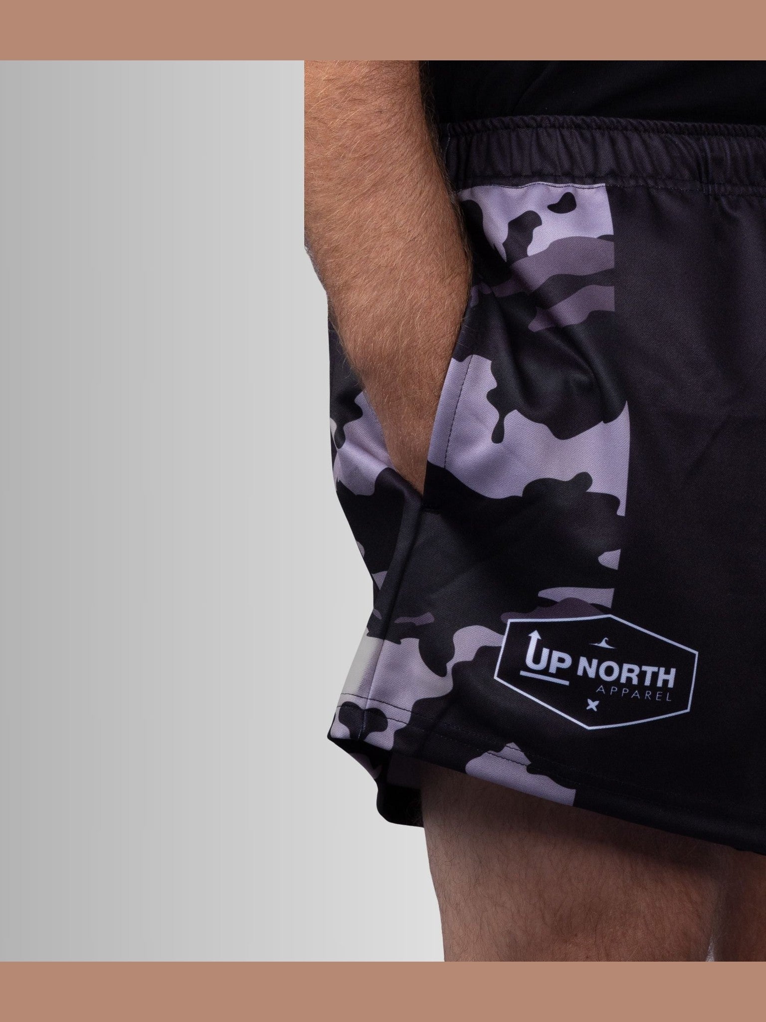 Black Storm Camo Footy Shorts