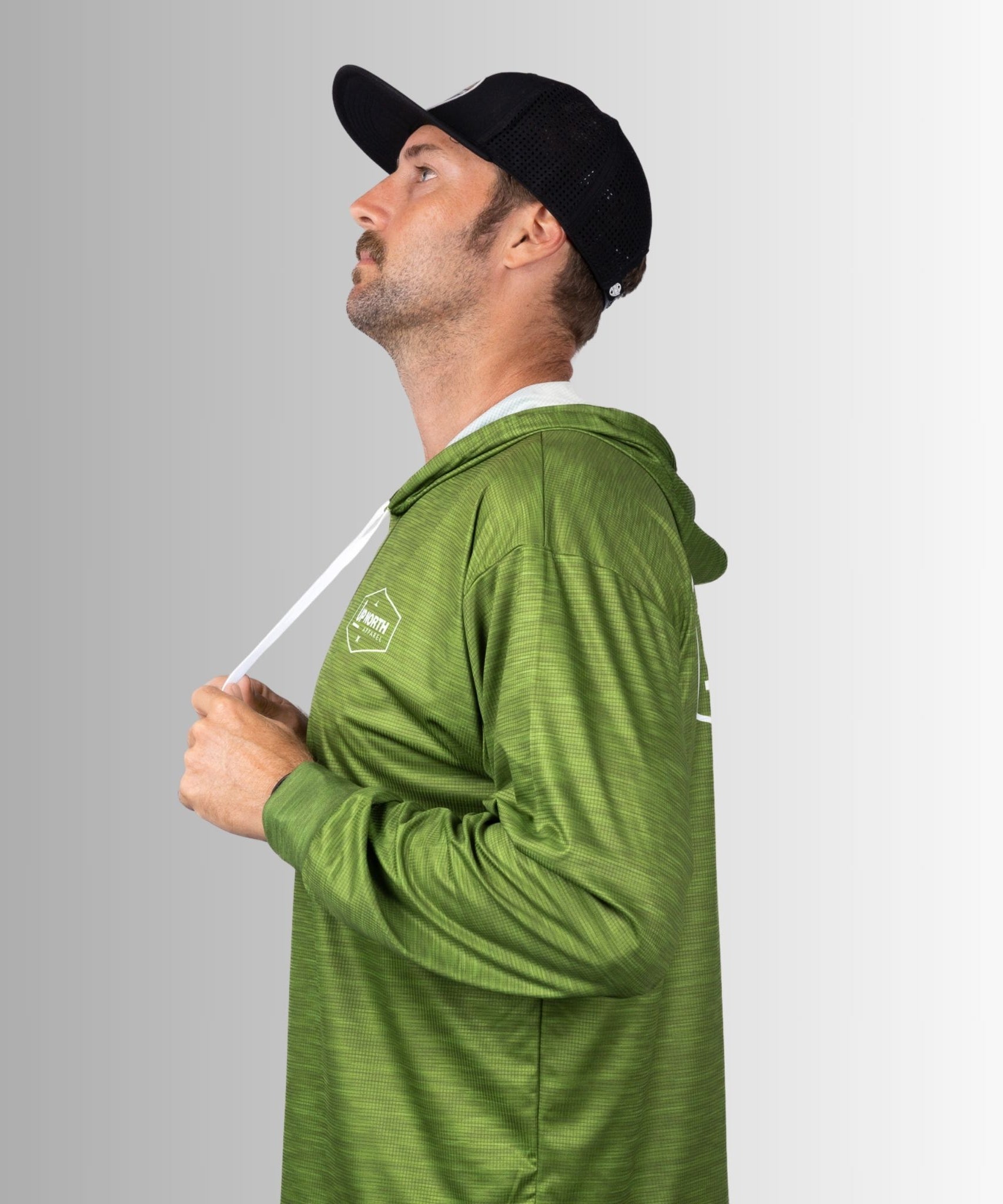 OG HYFLEX HOOD JERSEY - OLIVE MARLE