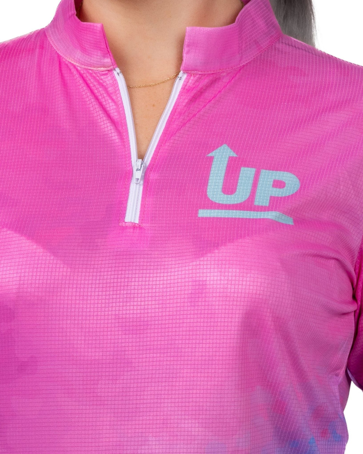 LADIES COTTON CANDYZIP NECK POLO JERSEY – Up North Apparel