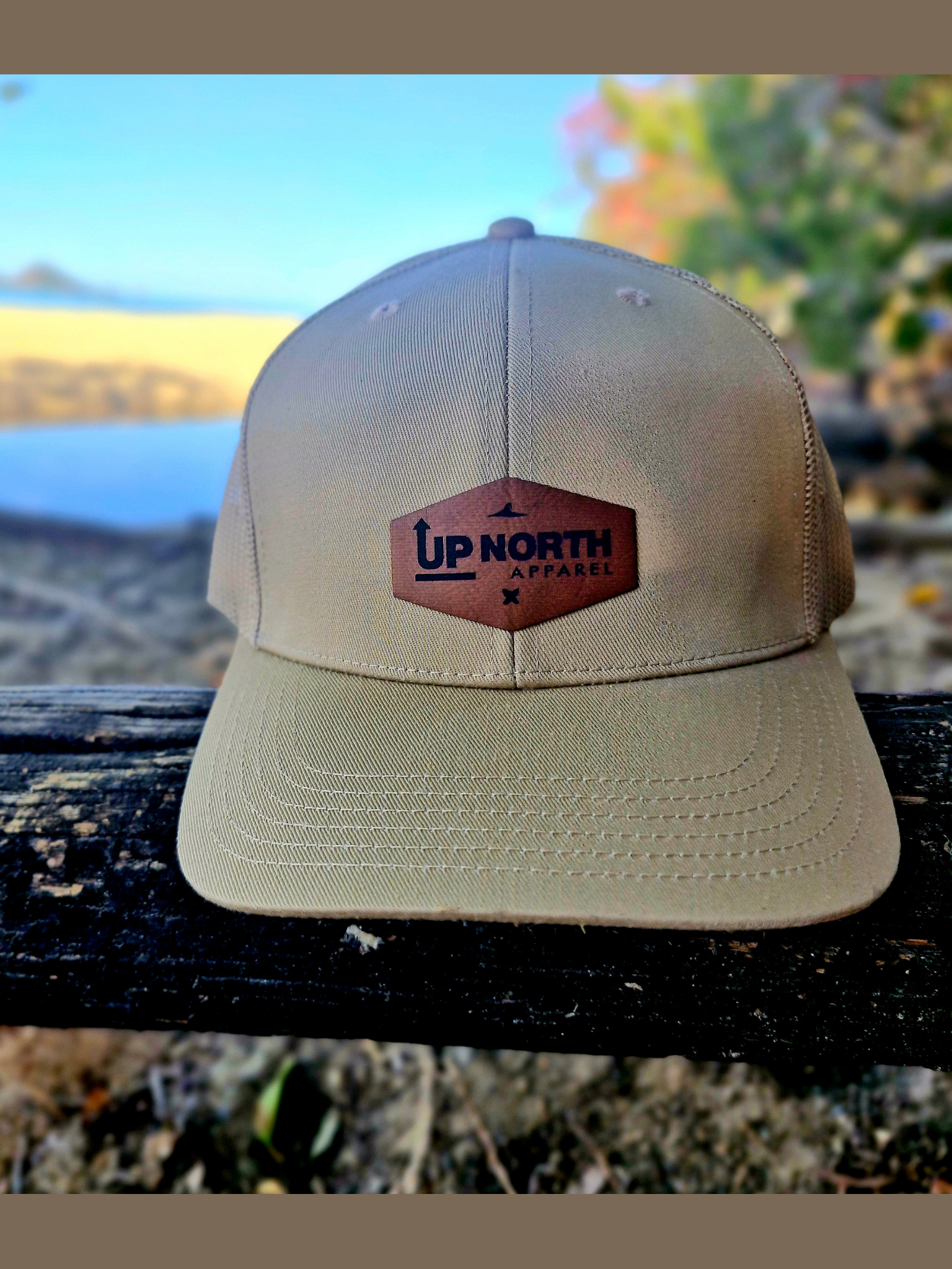 The Heritage Trucker - Beige – Up North Apparel