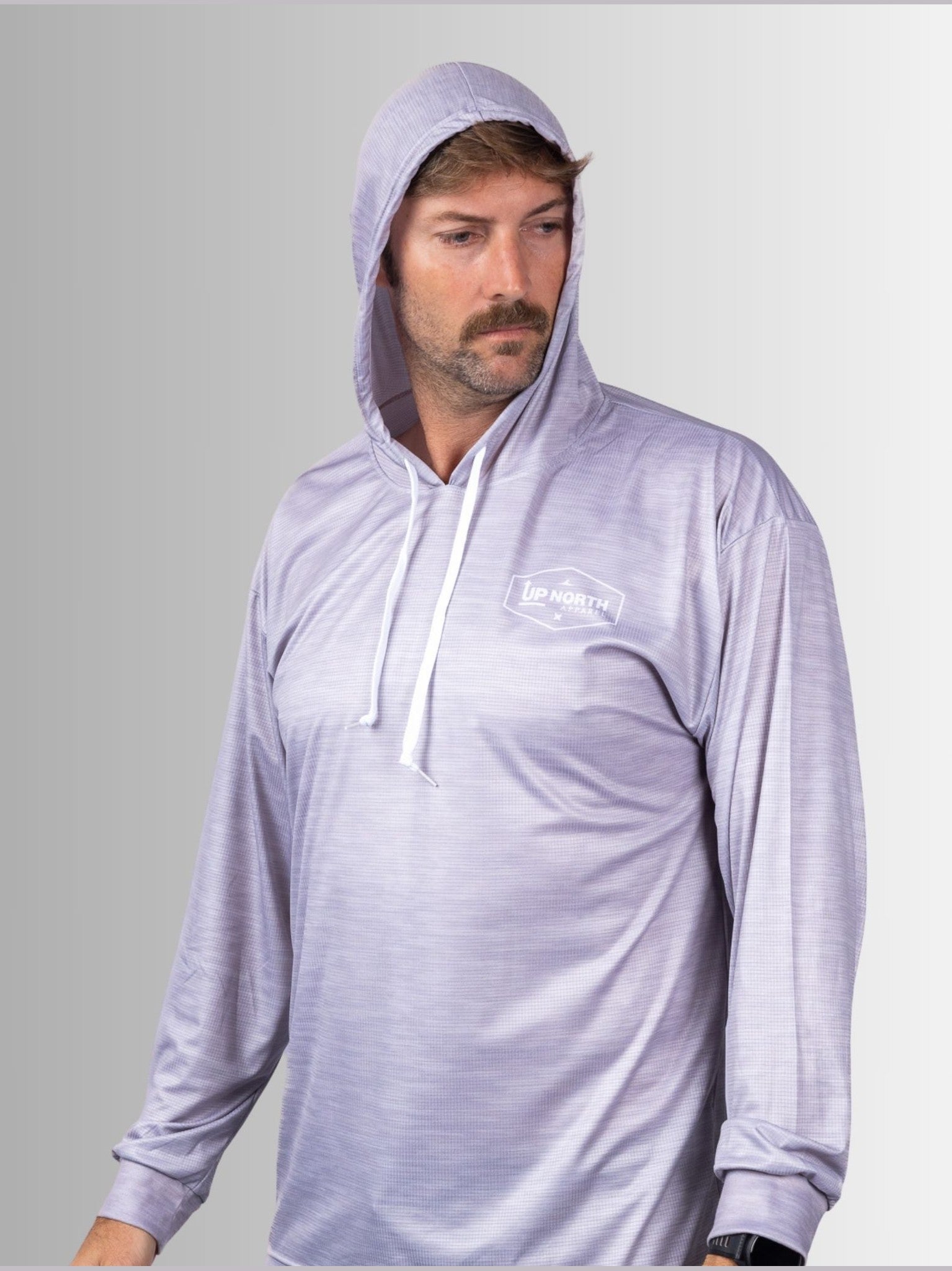 OG HYFLEX HOOD JERSEY - GREY MARLE – Up North Apparel