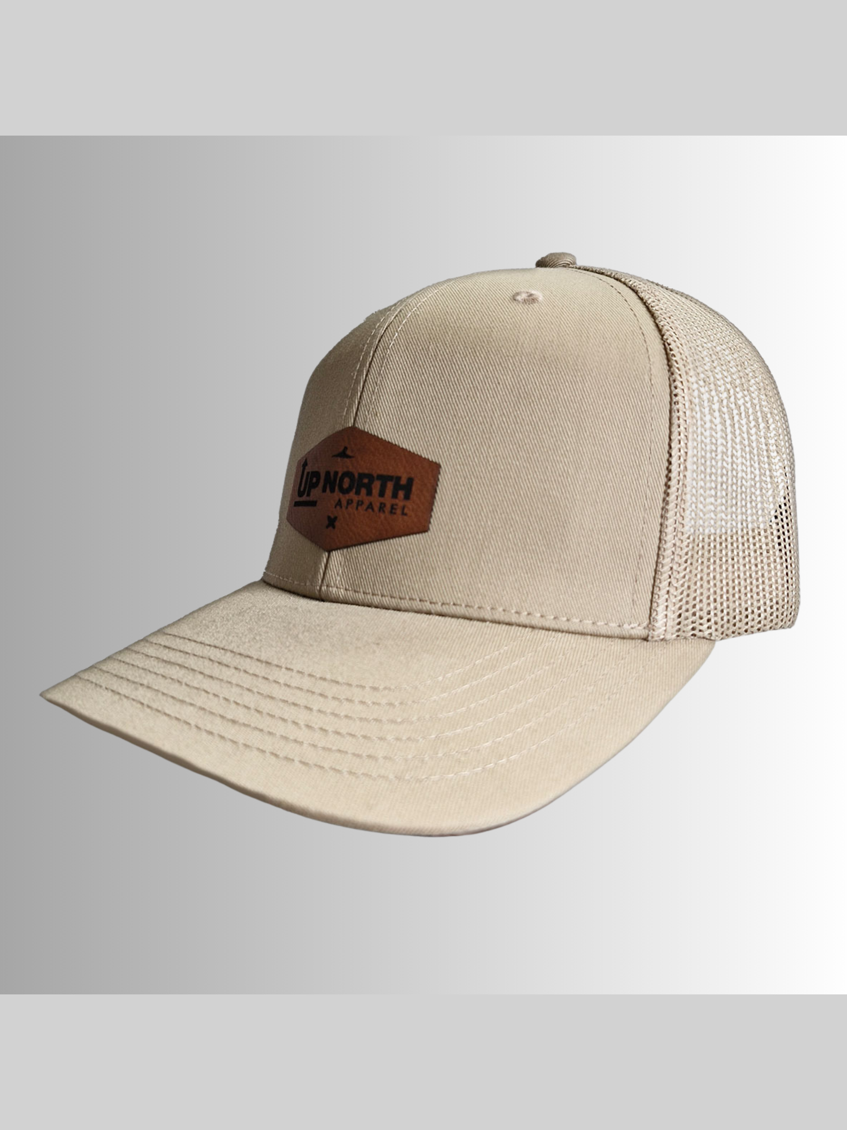 The Heritage Trucker - Beige – Up North Apparel