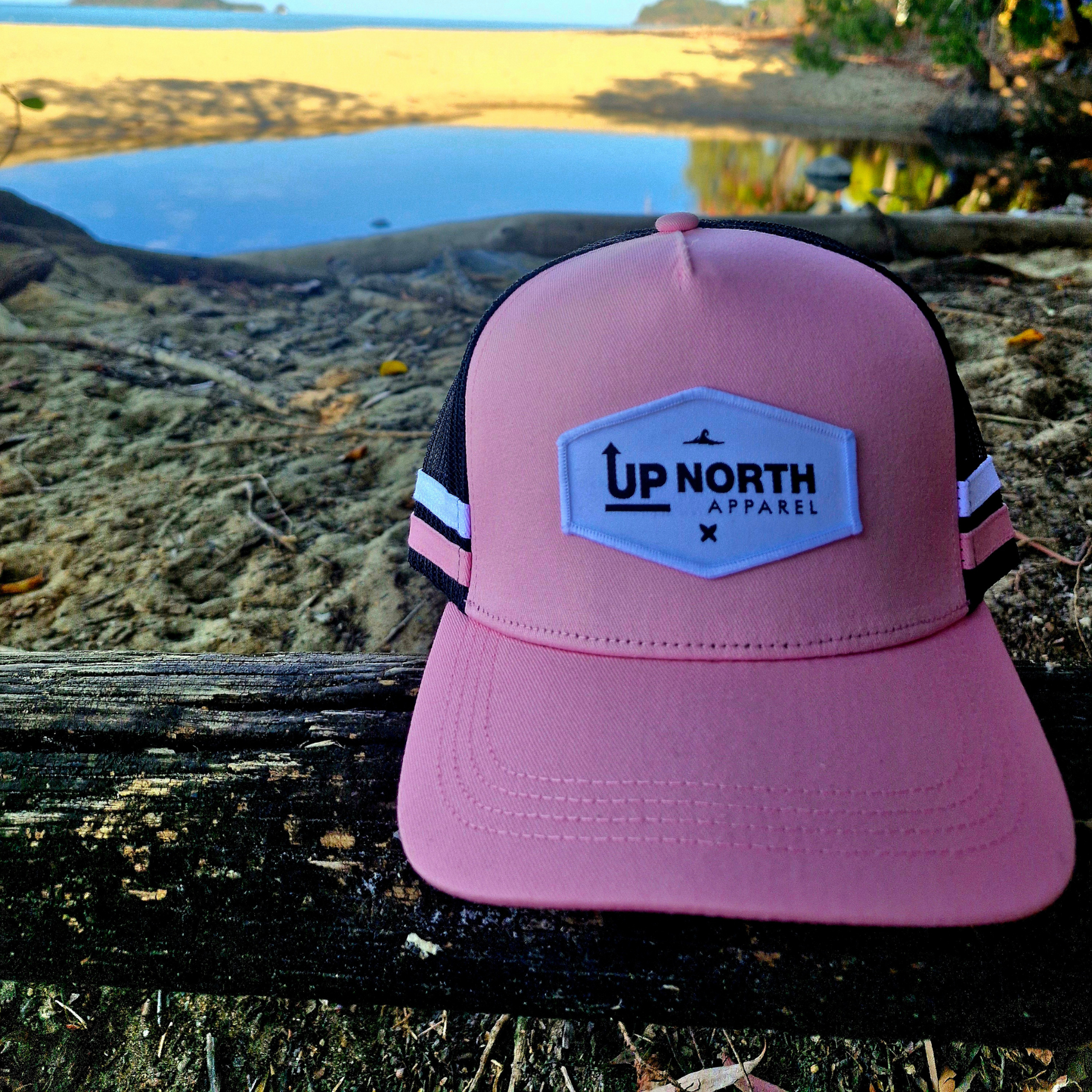 The Western Trucker - Pink/Black – Up North Apparel