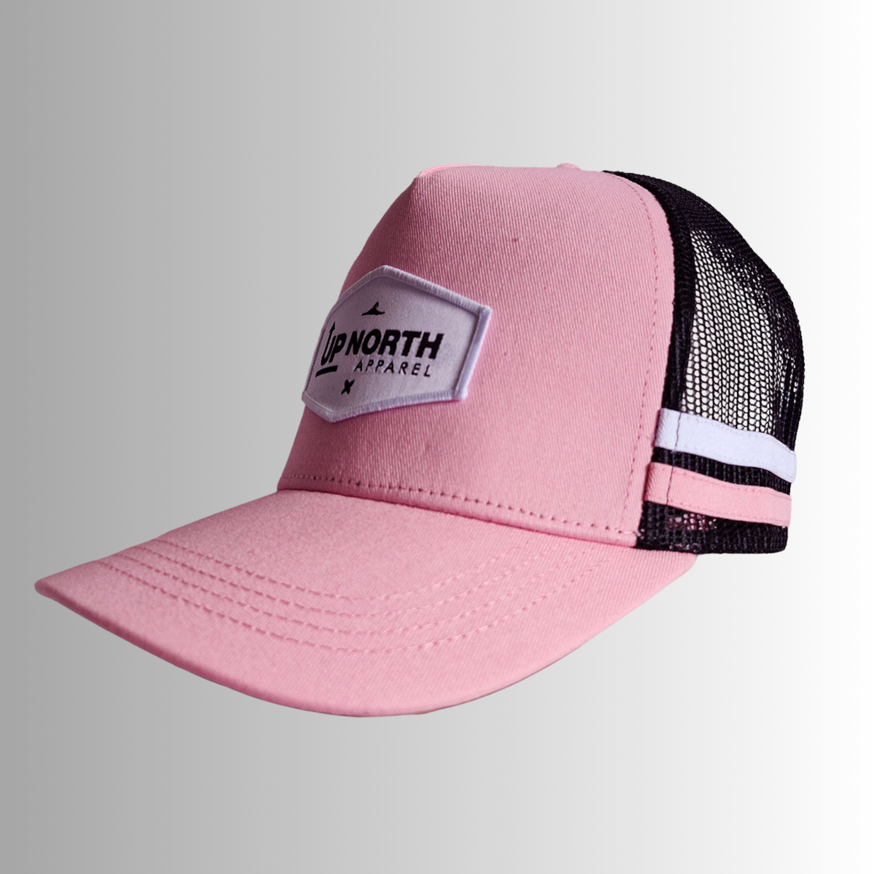 The Western Trucker - Pink/Black – Up North Apparel