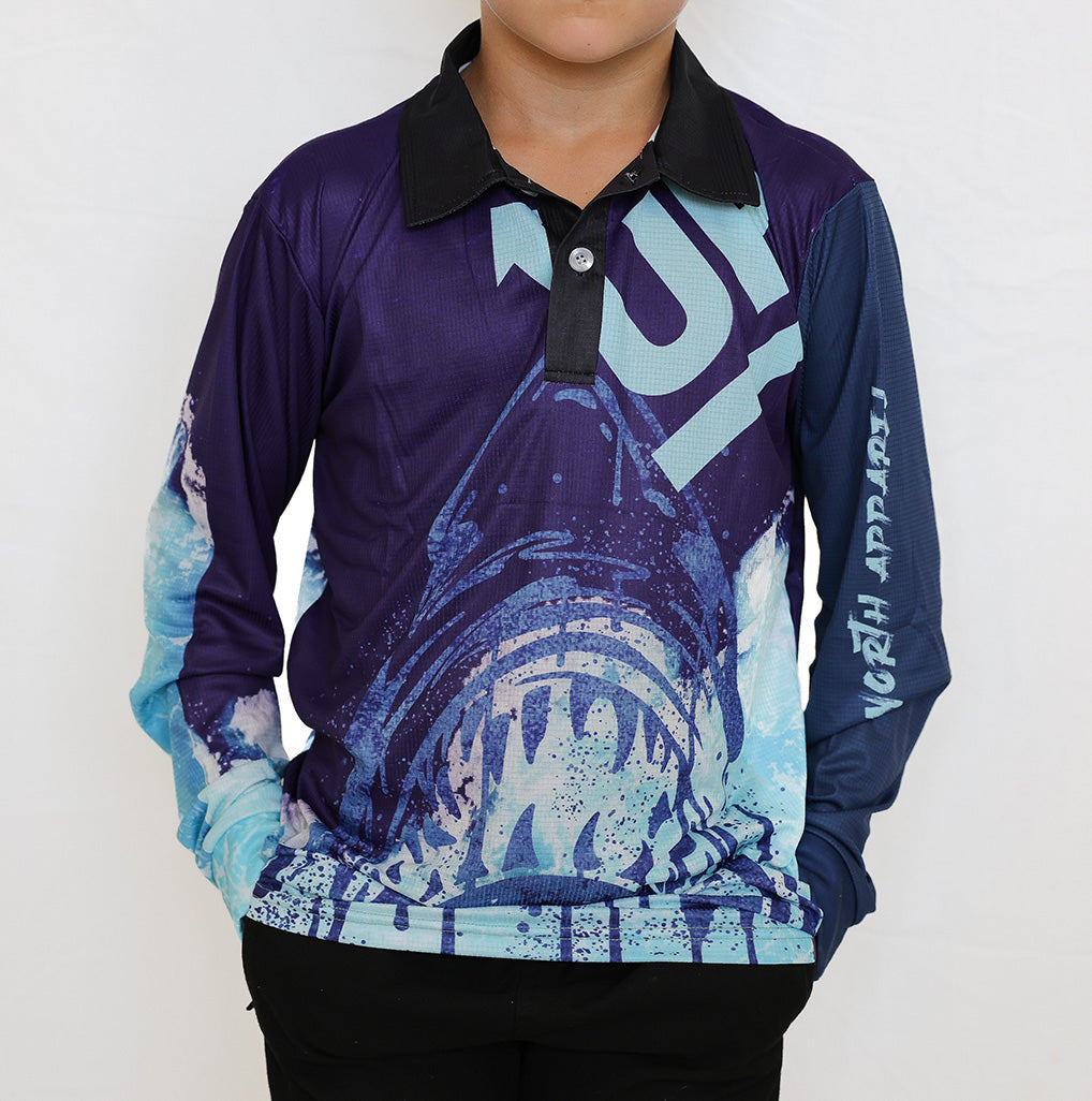KIDS GREAT WHITE POLO JERSEY – Up North Apparel