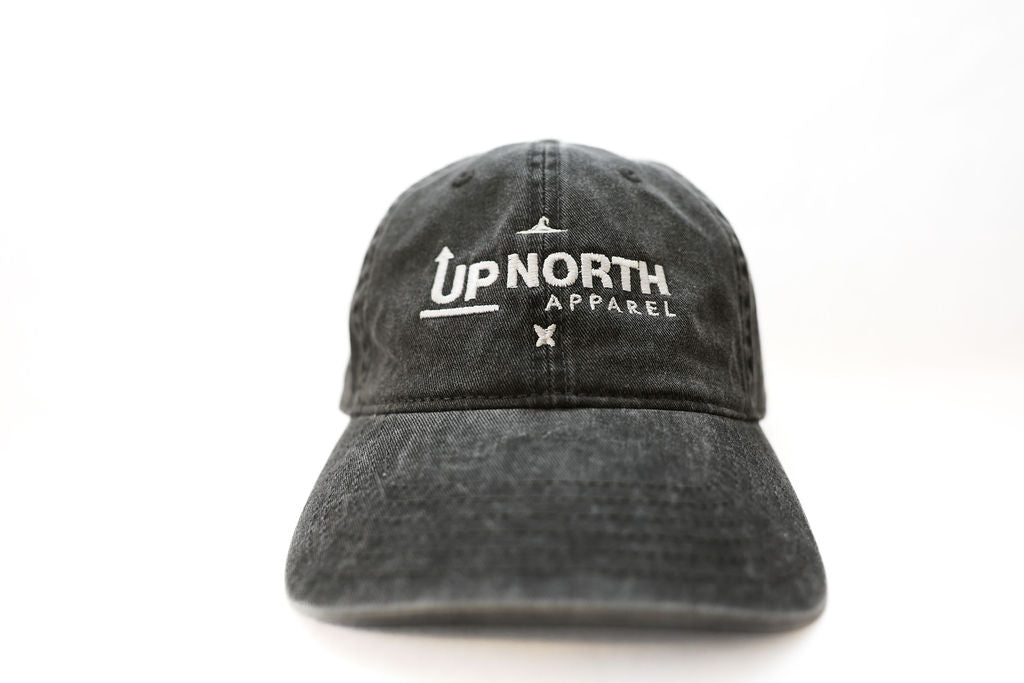 Denim Washed Dad Cap - Black