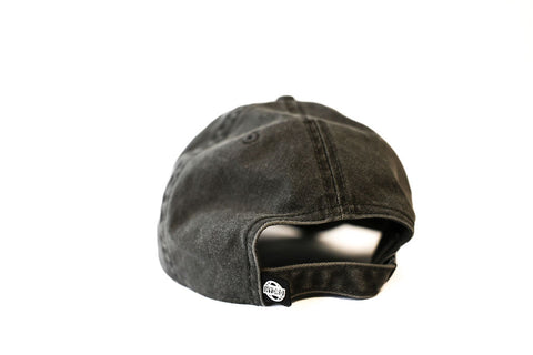 Denim Washed Dad Cap - Black