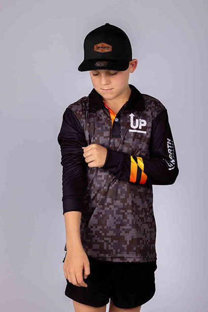 KIDS SKULL ISLAND POLO JERSEY – Up North Apparel