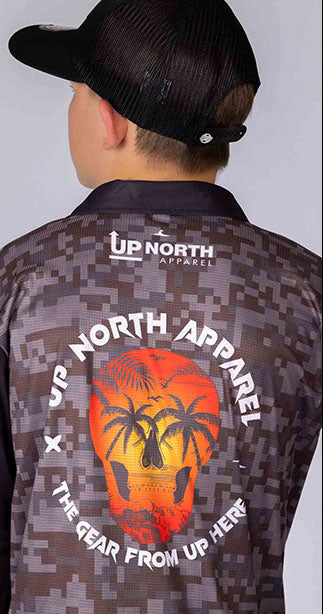 KIDS SKULL ISLAND POLO JERSEY – Up North Apparel