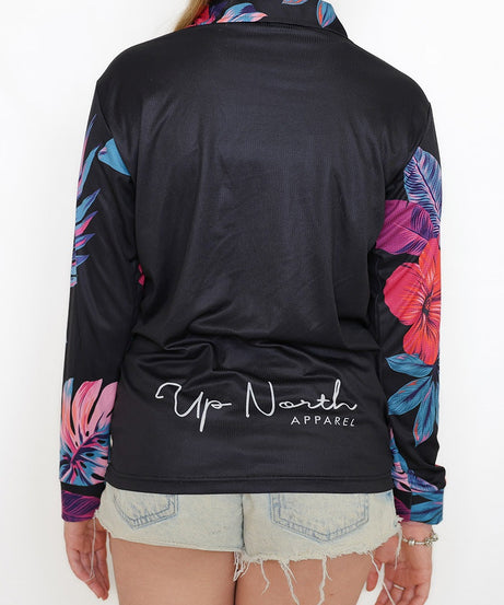 KIDS ISLAND FLOWER POLO JERSEY