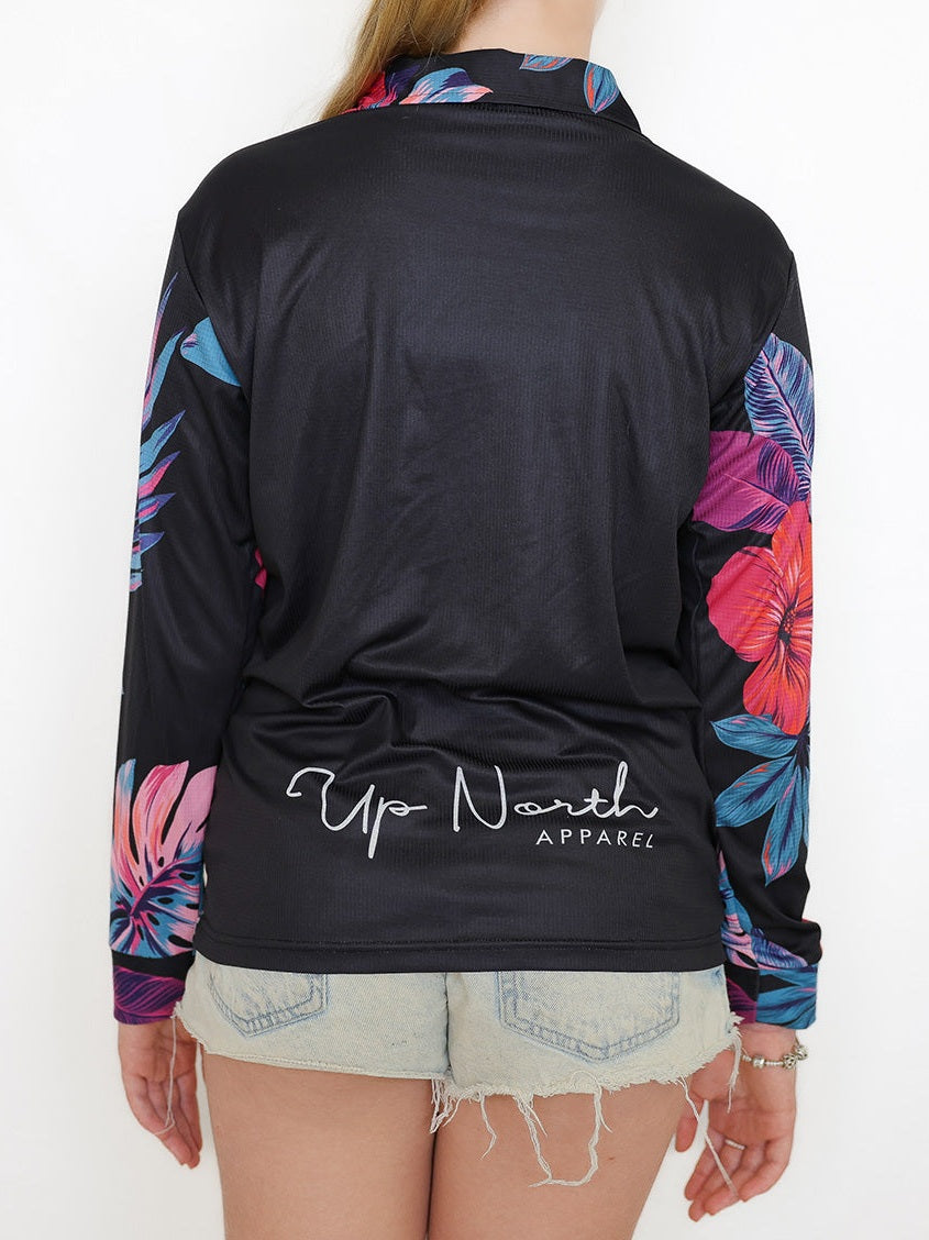 KIDS ISLAND FLOWER POLO JERSEY