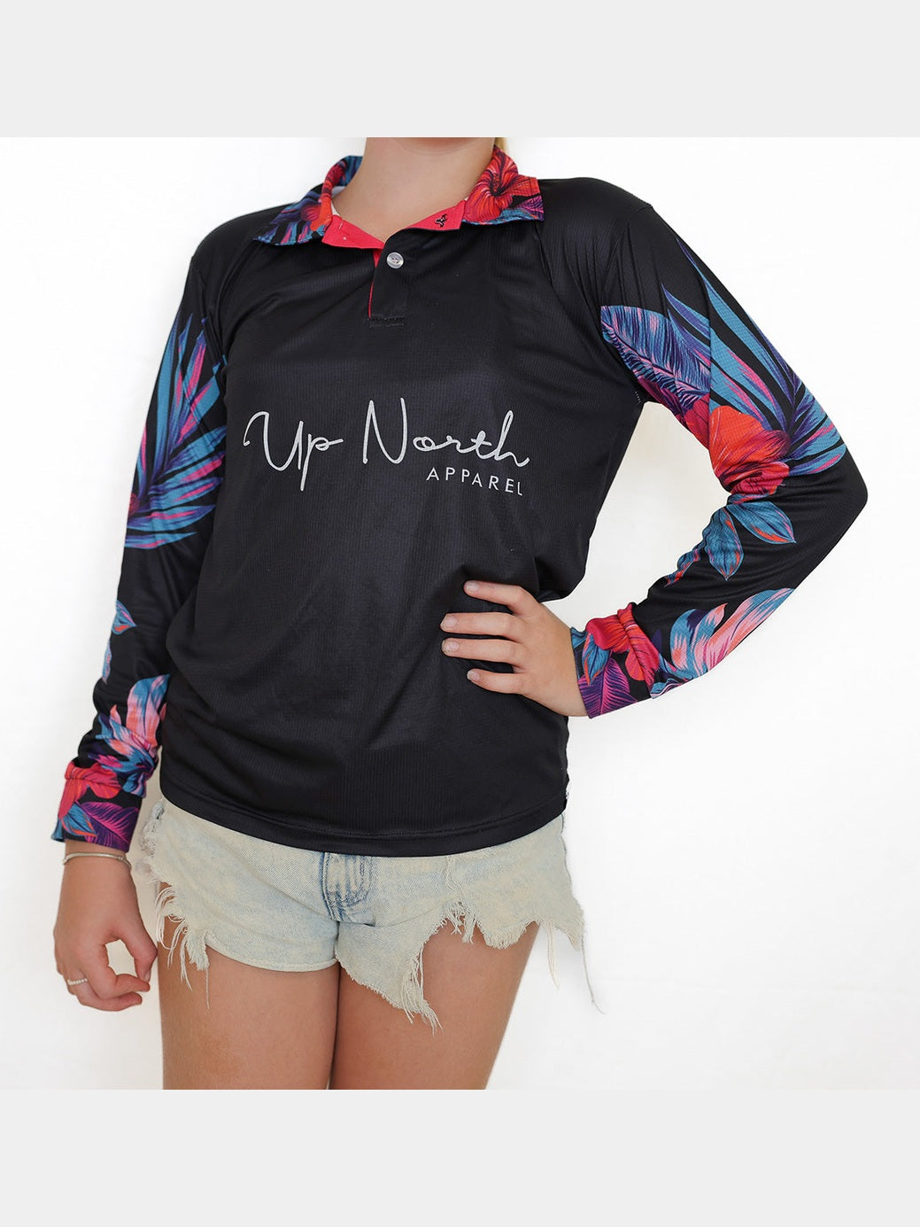 KIDS ISLAND FLOWER POLO JERSEY