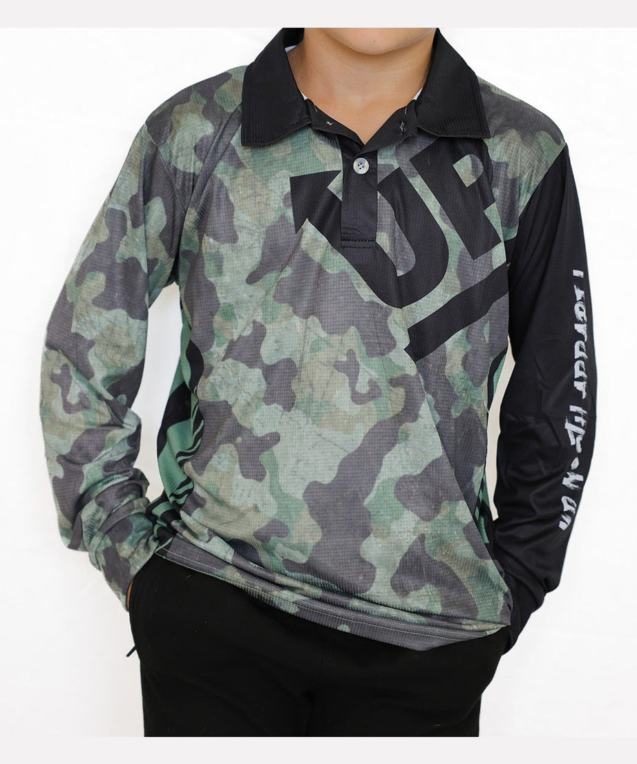 KIDS CAMO UP POLO JERSEY