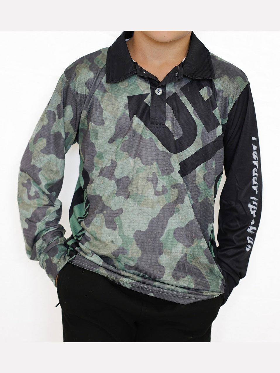 KIDS CAMO UP POLO JERSEY – Up North Apparel