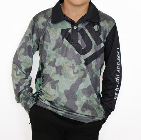 KIDS CAMO UP POLO JERSEY