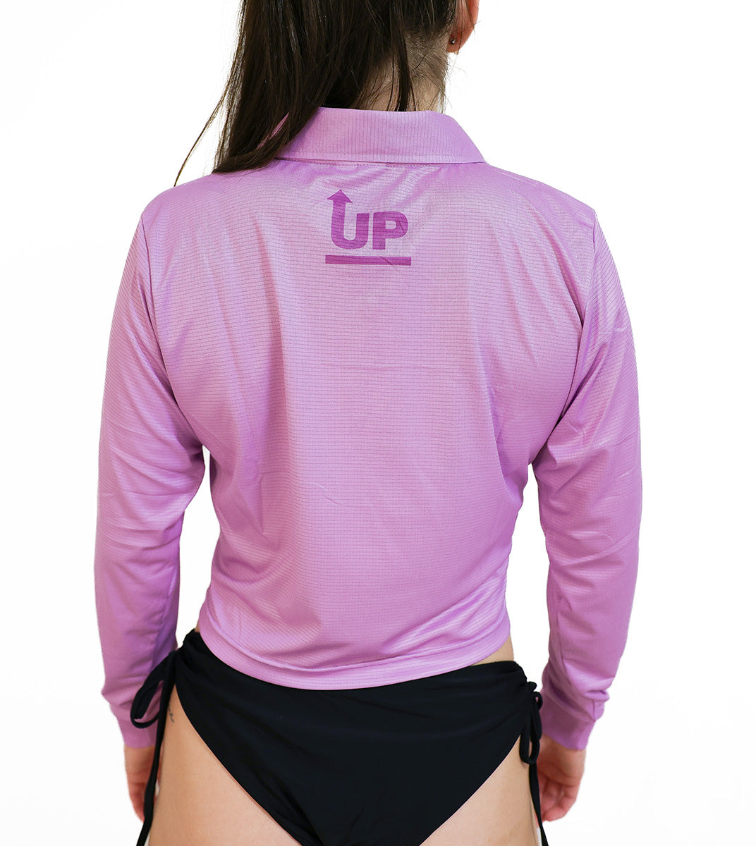 LADIES HYFLEX CROP POLO JERSEY - LAVENDER