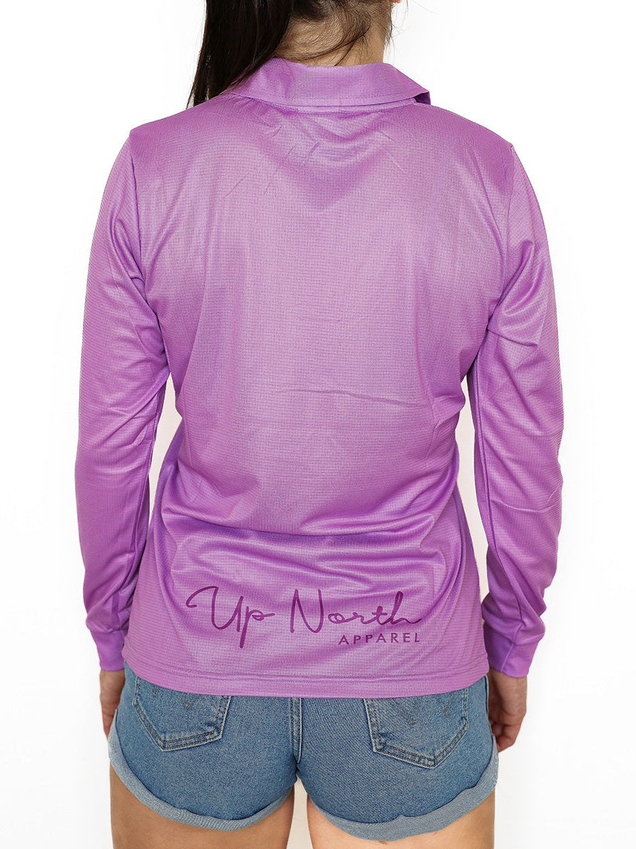 LADIES HYFLEX POLO JERSEY - LAVENDER