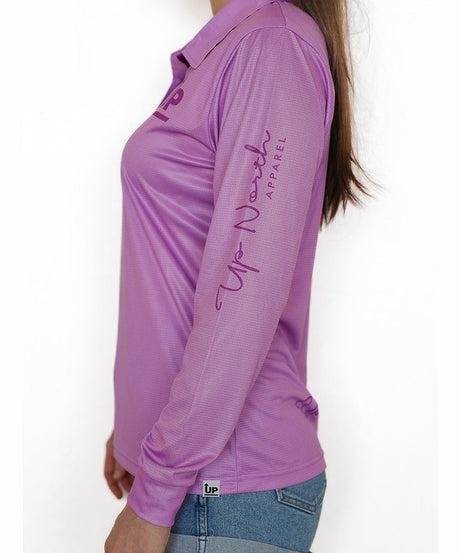 LADIES HYFLEX POLO JERSEY - LAVENDER