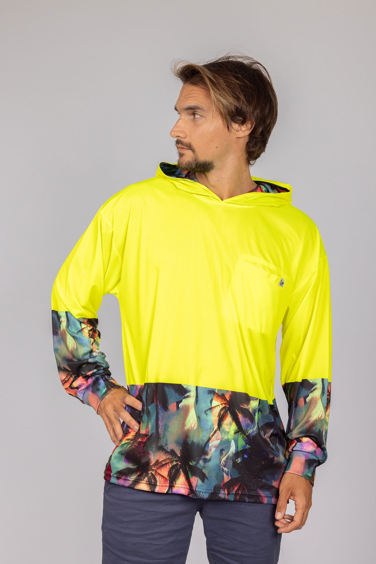 HI VIS ISLAND FEVER HOOD JERSEY – Up North Apparel