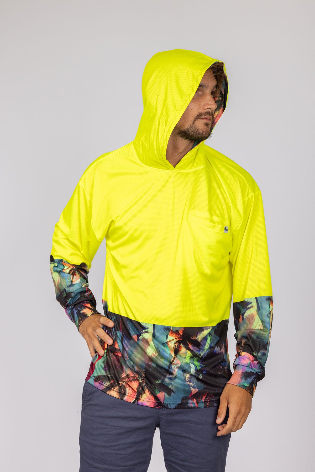 HI VIS ISLAND FEVER HOOD JERSEY – Up North Apparel