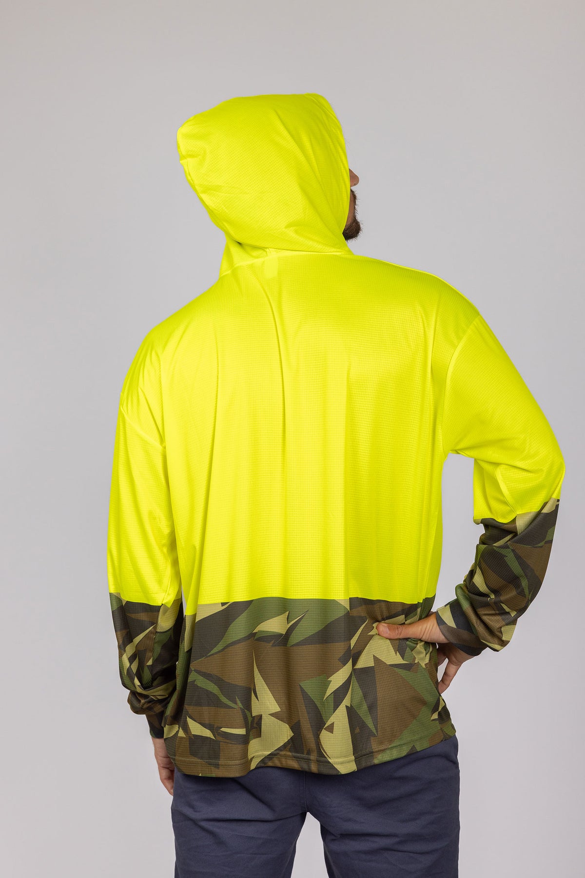 HI VIS TOP END CAMO HOOD JERSEY – Up North Apparel