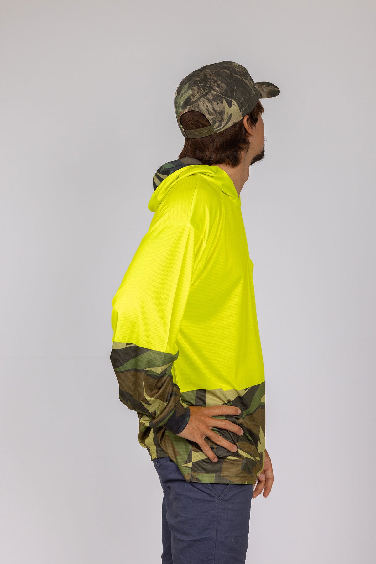 HI VIS TOP END CAMO HOOD JERSEY – Up North Apparel