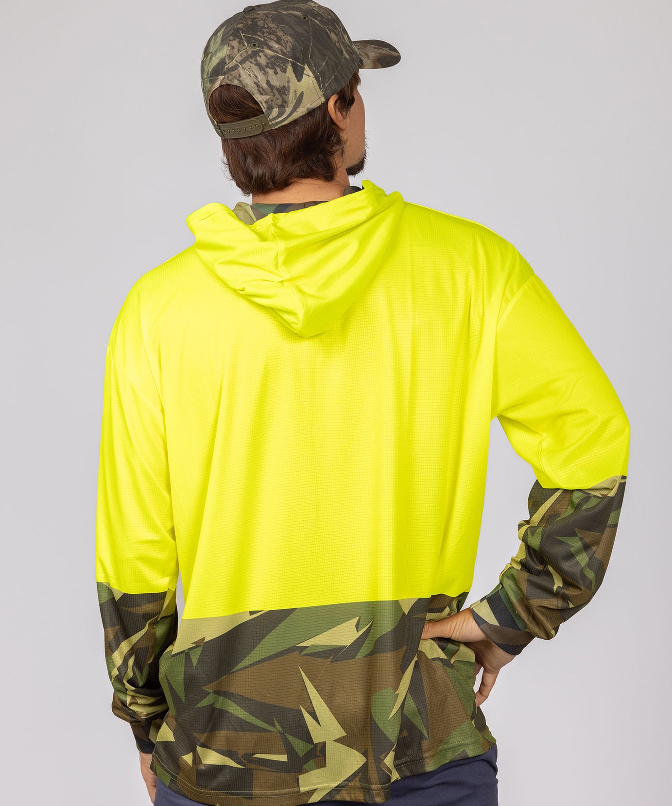 HI VIS TOP END CAMO HOOD JERSEY