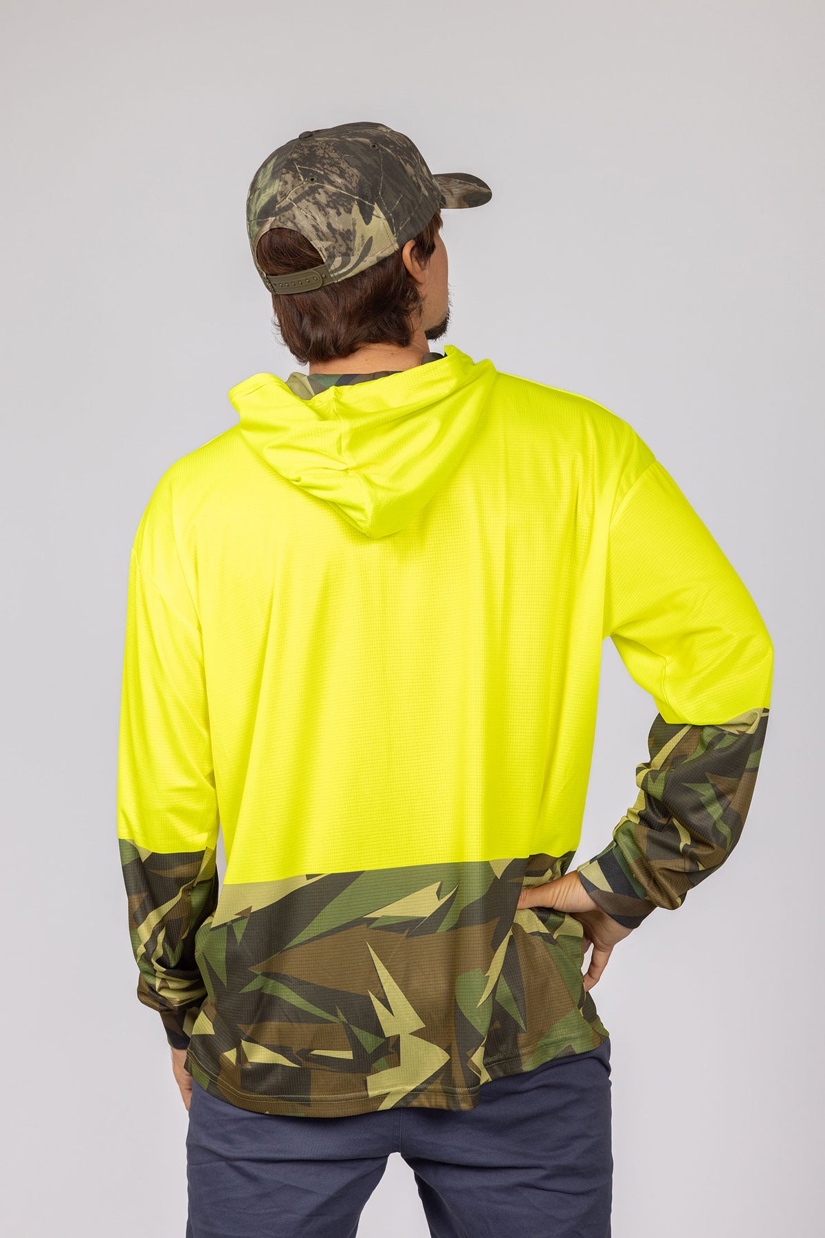 HI VIS TOP END CAMO HOOD JERSEY – Up North Apparel