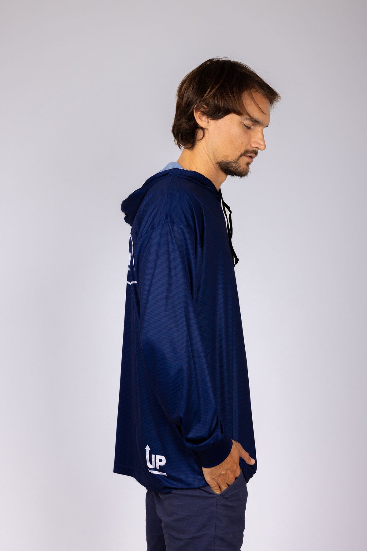 OG HYFLEX HOOD JERSEY - NAVY – Up North Apparel