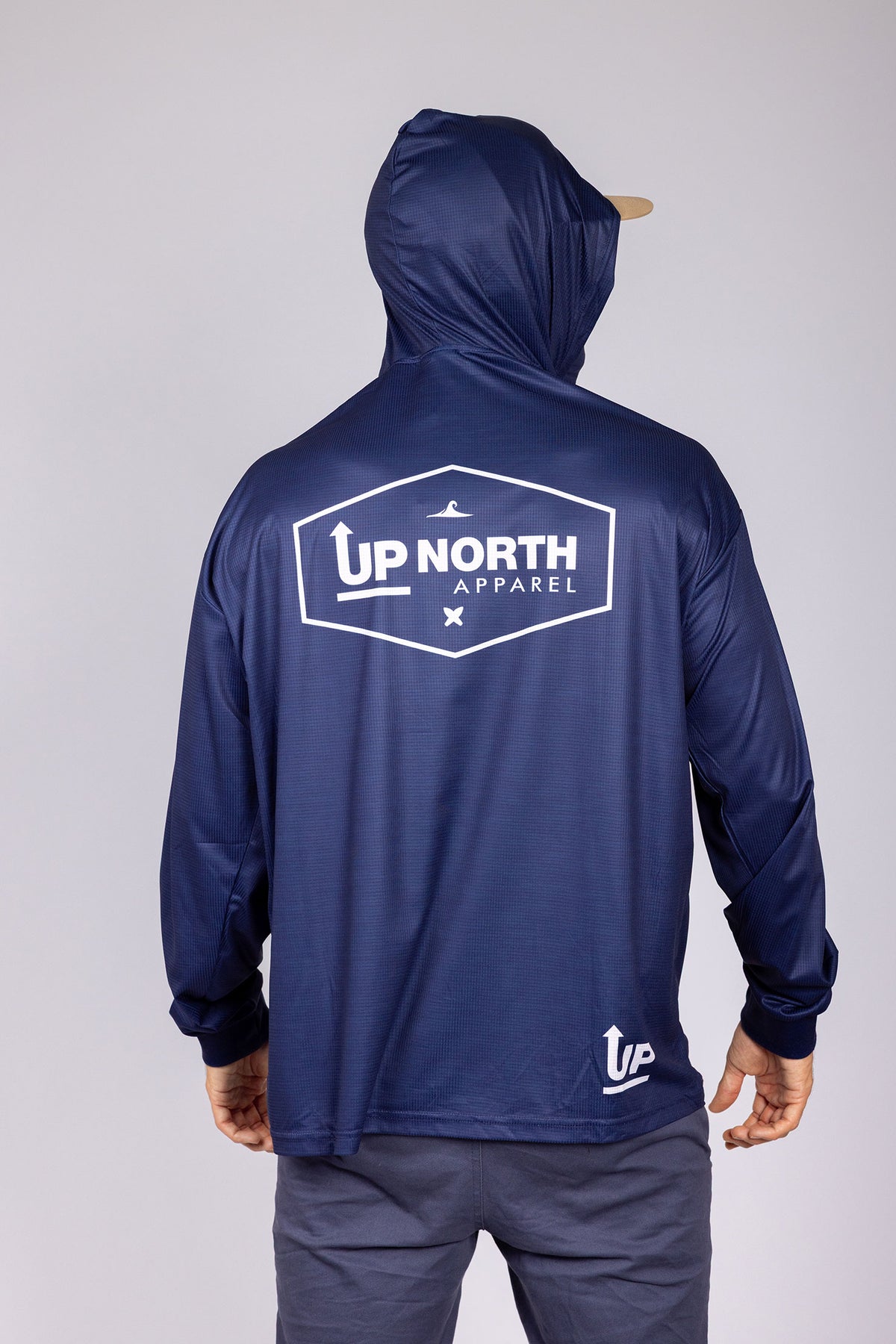 NAVY WANDERER HOOD JERSEY WITH FACE MASK – Up North Apparel