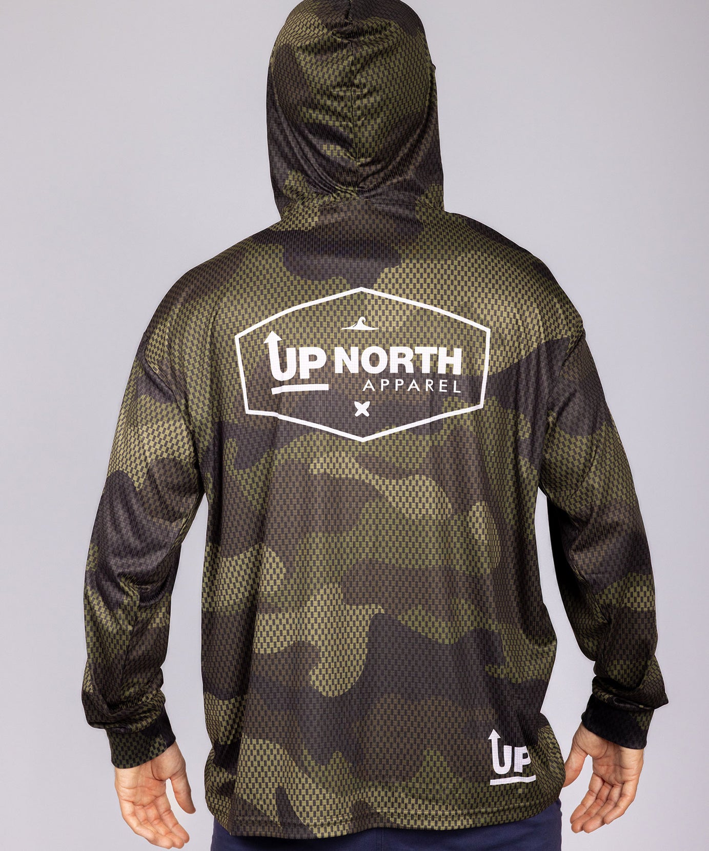 CAMO WANDERER HOOD JERSEY WITH FACE MASK