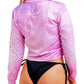 LADIES PURPLE HAZE CROP RPET RECYCLABLE FABRIC – Up North Apparel