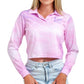 LADIES PURPLE HAZE CROP RPET RECYCLABLE FABRIC – Up North Apparel
