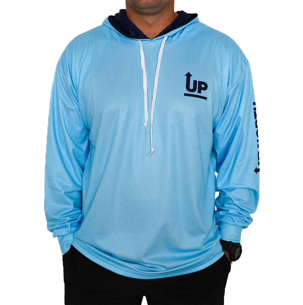 STYLIN HOOD JERSEY - LIGHT BLUE